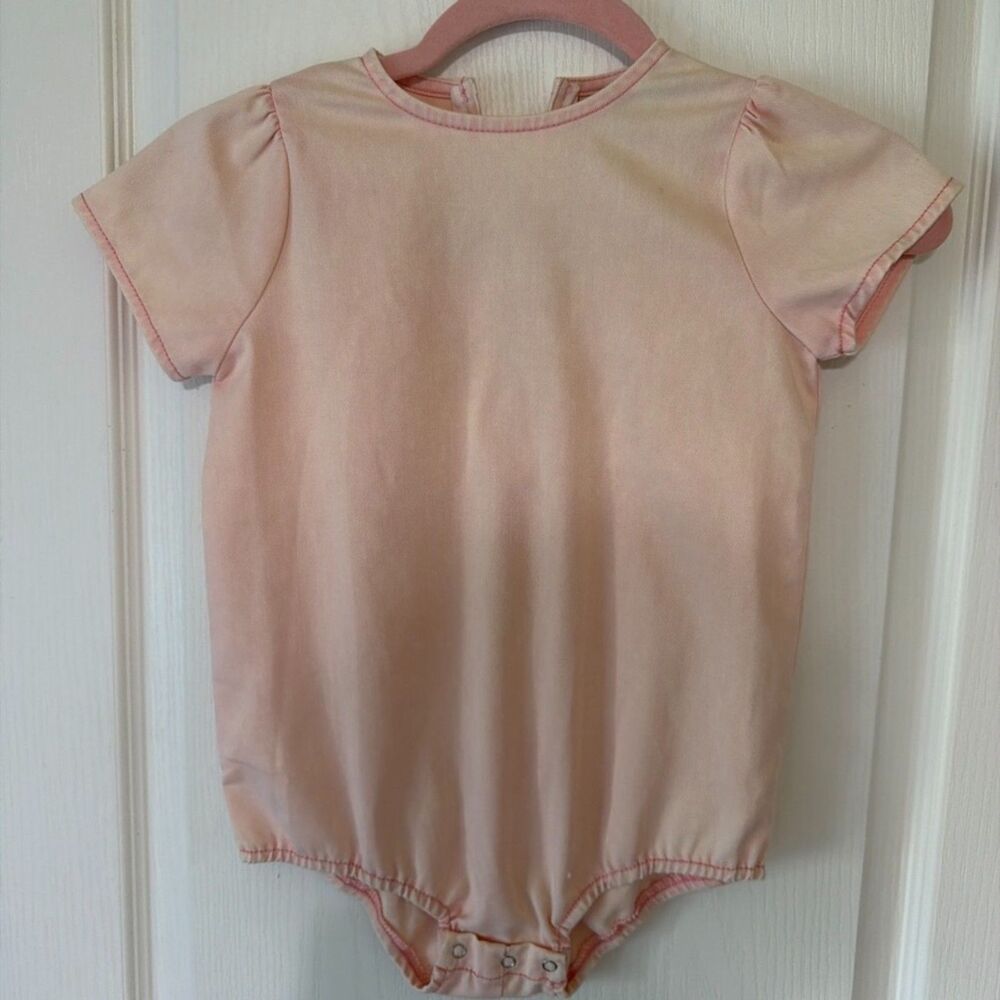 Phil & Phoebe Light Pink Bubble Romper  – Size 3